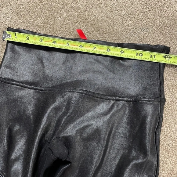 Spanx Faux Leather Moto Leggings Black Small - Picture 13 of 16